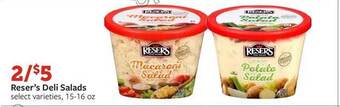 Fareway Reser's deli salads offer