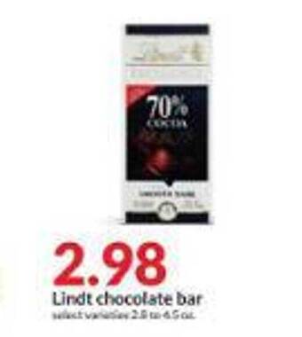 Hy-Vee Lindt chocolate bar offer