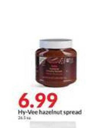 Hy-Vee Hy-vee hazelnut spread offer