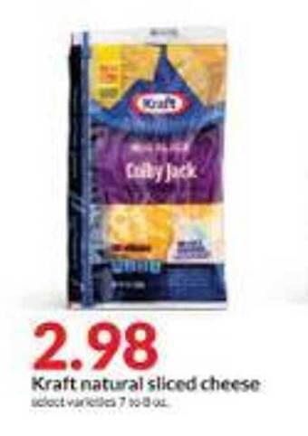 Hy-Vee Kraft natural sliced cheese offer