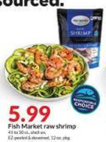 Hy-Vee Fish market raw shrimp offer