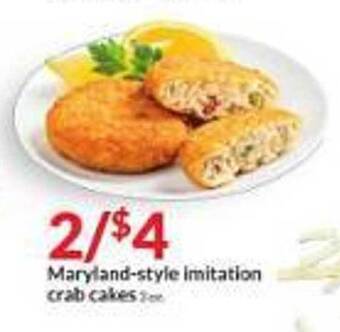 Hy-Vee Maryland-style imitation crab cakes offer