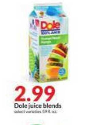 Hy-Vee Dole juice blends offer