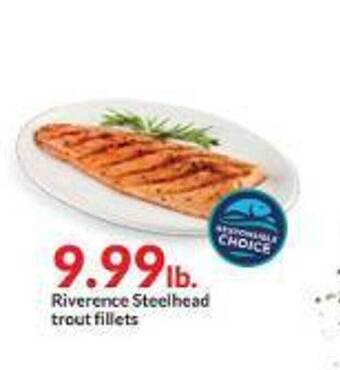 Hy-Vee Riverence steelhead trout fillets offer