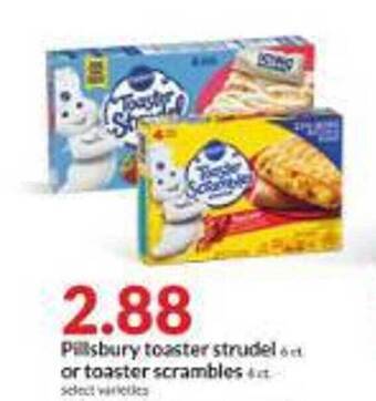 Hy-Vee Pillsbury toaster strudel or toaster scrambles offer