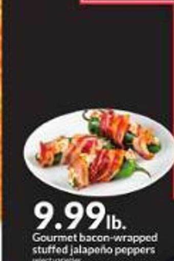 Hy-Vee Gourmet bacon-wrapped stuffed jalapeño peppers offer