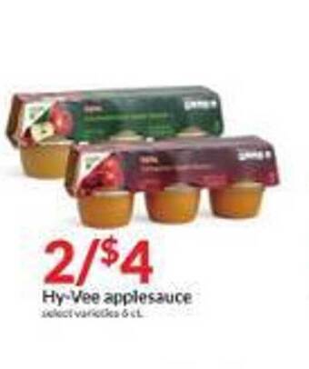Hy-Vee Hy-vee applesauce offer
