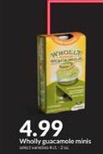 Hy-Vee Wholly guacamole minis offer