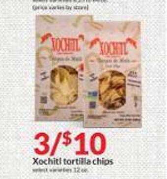 Hy-Vee Xochitl tortilla chips offer