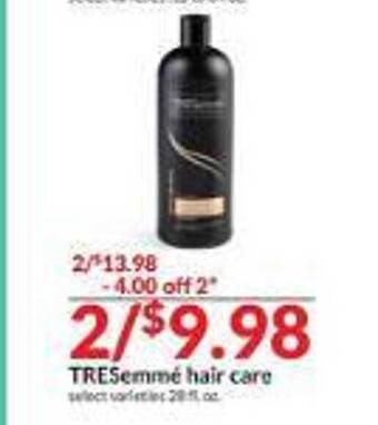 Hy-Vee Tresemmé hair care offer