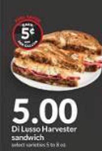 Hy-Vee Di lusso harvester sandwich offer