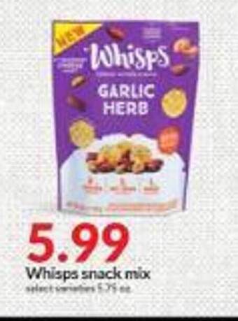Hy-Vee Whisps snack mix offer