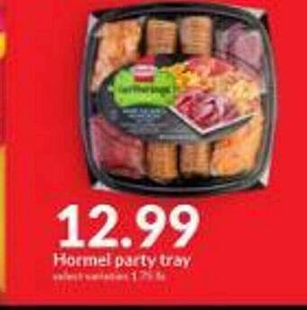 Hy-Vee Hormel party tray offer