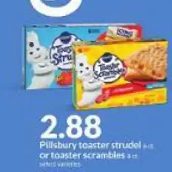 Hy-Vee Pillsbury toaster strudel or toaster scrambles offer