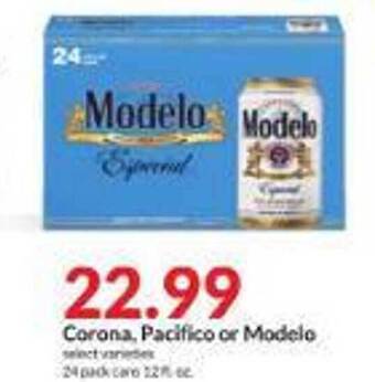Hy-Vee Corona, pacifico or modelo offer