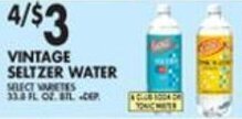 Met Foodmarkets Vintage Seltzer Water offer