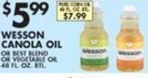 Met Foodmarkets Wesson Canola Oil offer