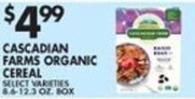 Met Foodmarkets Cascadian Farms Organic Cereal offer
