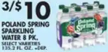 Met Foodmarkets Poland Spring Sparkling Water 8 pk. offer