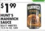 Met Foodmarkets Hunt's Manwich Sauce offer