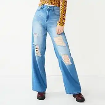 Kohl's Juniors' so® super high-rise wide leg jeans offer