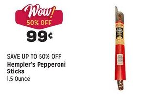 Grocery Outlet Pepperoni sticks offer