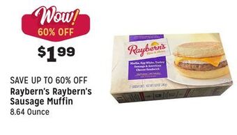 Grocery Outlet Raybern's sausage muffin offer