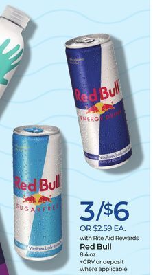 Rite Aid Red bull offer