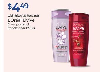 Rite Aid L'oréal elvive offer