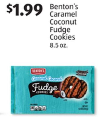 Aldi Benton's caramel coconut fudge cookies offer