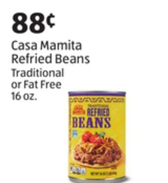 Aldi Casa mamita refried beans offer