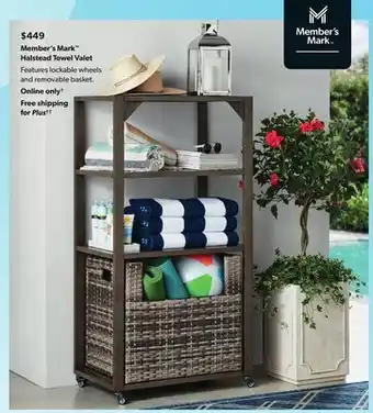 Sam's Club Member's mark™ halstead towel valet offer