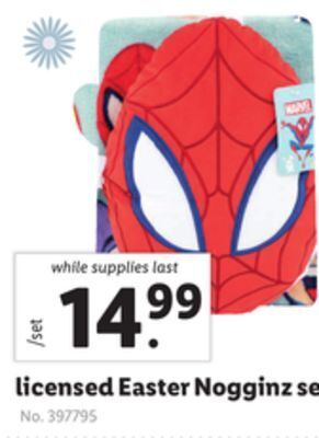 Lidl Licensed easter nogginz set offer