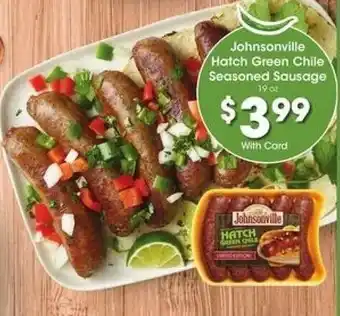 Fry's Johnsonville Hatch Green Chile Seasoned Sausage 19 oz offer