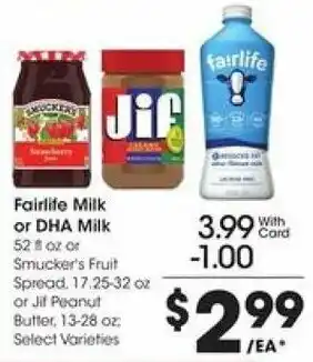Fry's Fairlife Milk Or DHA Milk offer