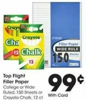 Fry's Top Flight Filler Paper offer