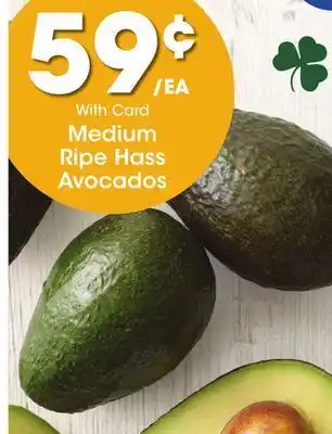 Kroger Medium ripe hass avocados offer