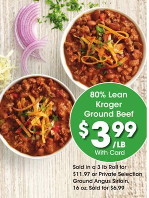 Kroger 80% lean kroger ground beef offer