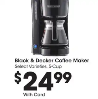 Kroger Black & decker coffee maker offer