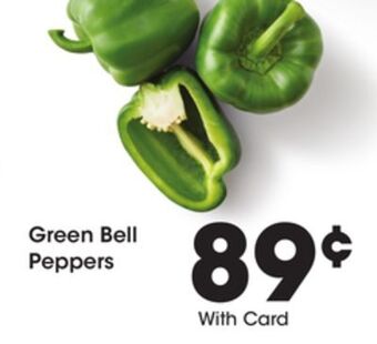 Kroger Green bell peppers offer