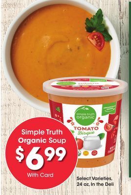 Kroger Simple truth organic soup offer
