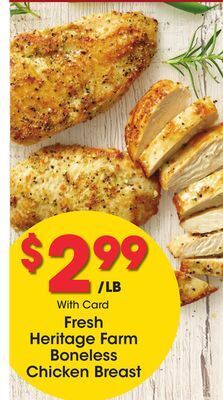 Kroger Fresh heritage farm boneless chicken breast offer