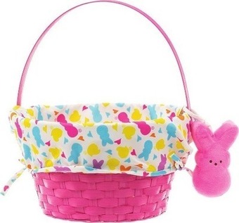 Kroger Peeps easter basket with clip-on plush offer