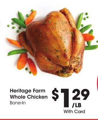 Kroger Heritage farm whole chicken offer