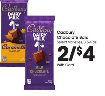 Kroger Cadbury chocolate bars offer