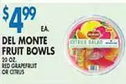 Del monte fruit bowls