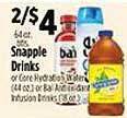 Snapple drinks