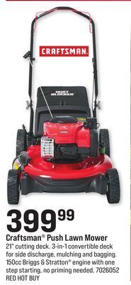 Ace Hardware Craftsman® push lawn mower offer