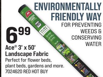 Ace Hardware Ace® 3' x 50' landscape fabric offer