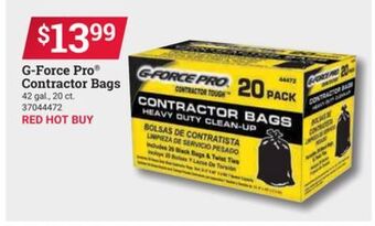 Ace Hardware G-force pro® contractor bags offer